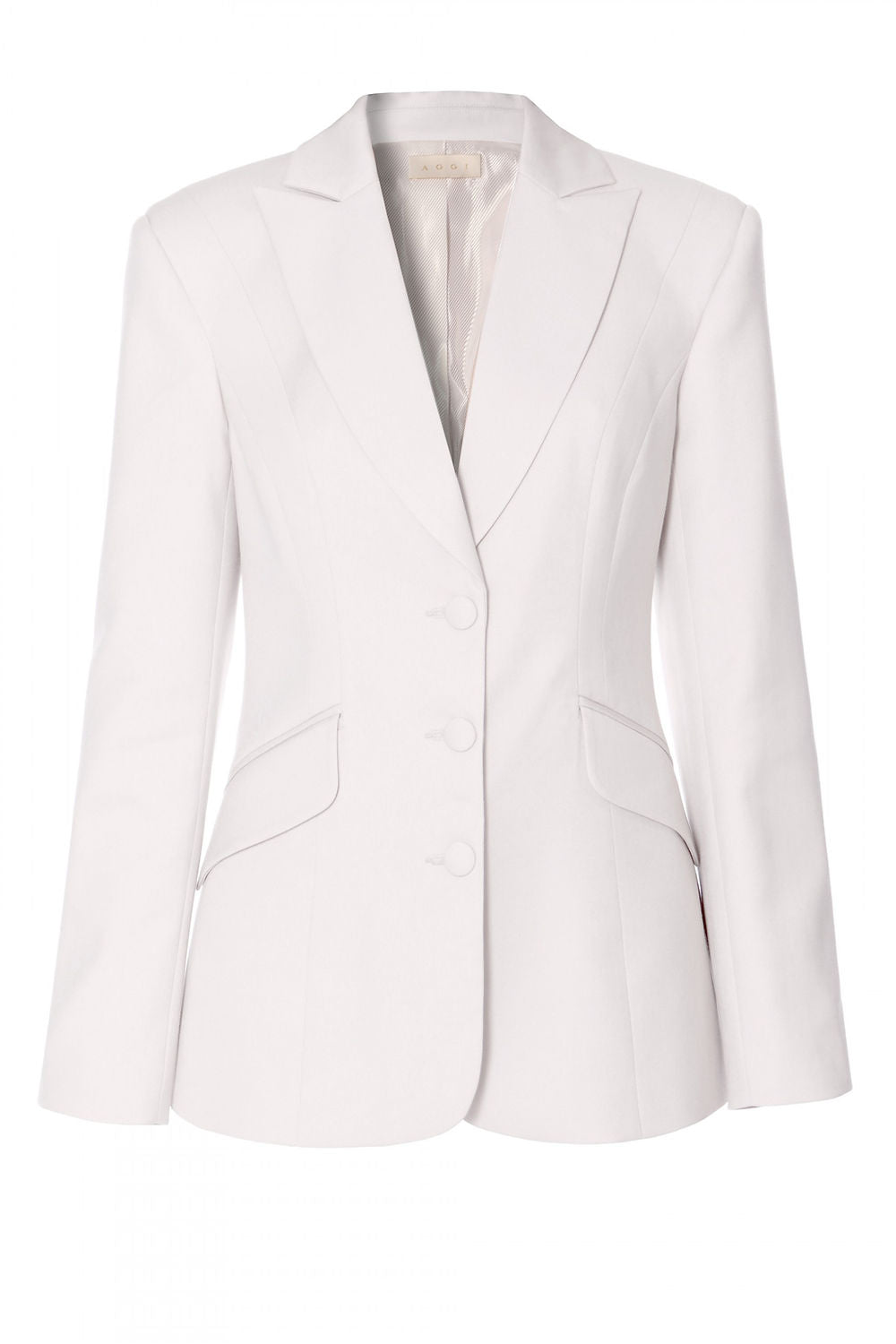 AGGI Leona Off White X Shaped BLazer White
