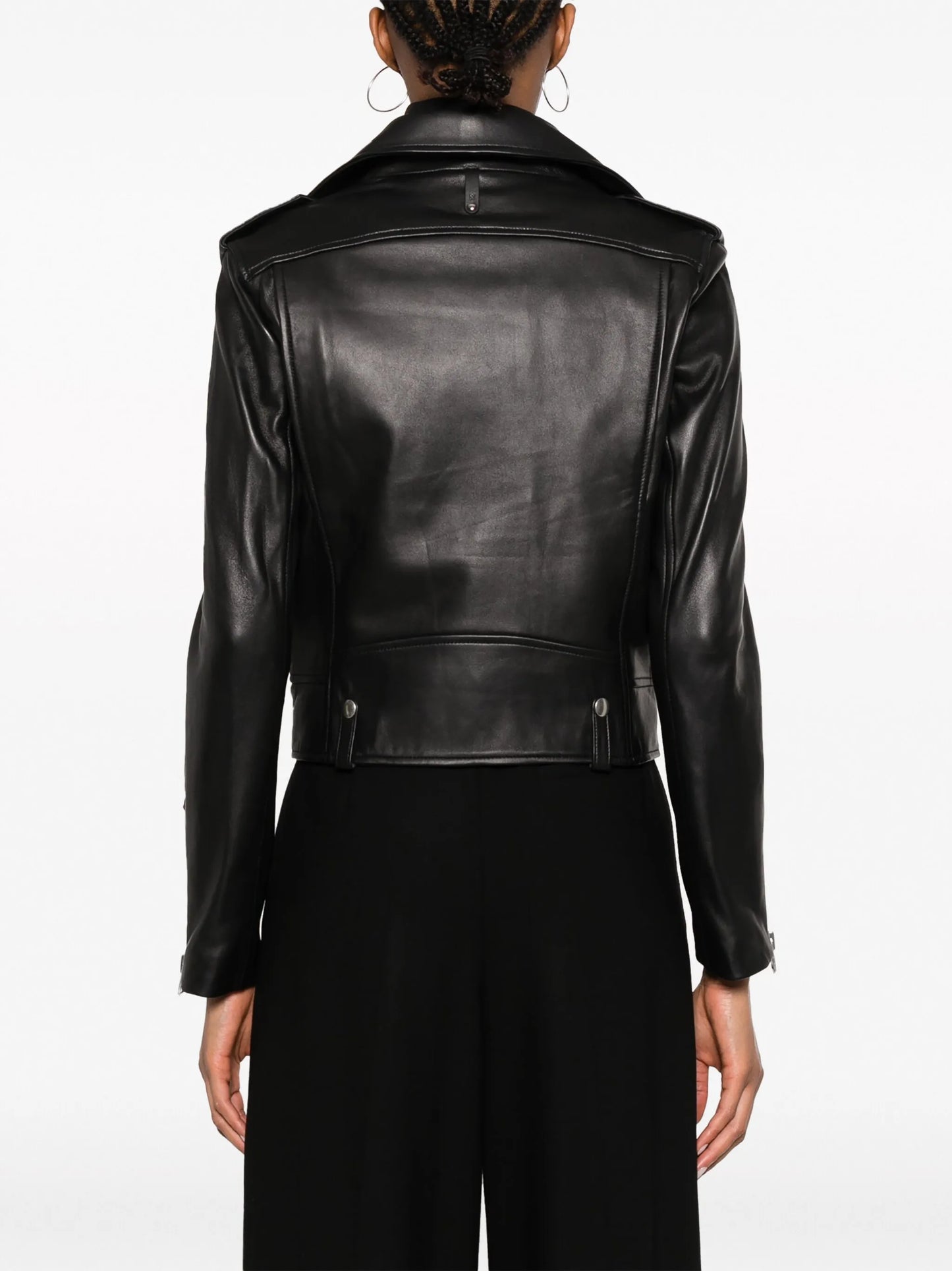 Baya off-centre leather jacket