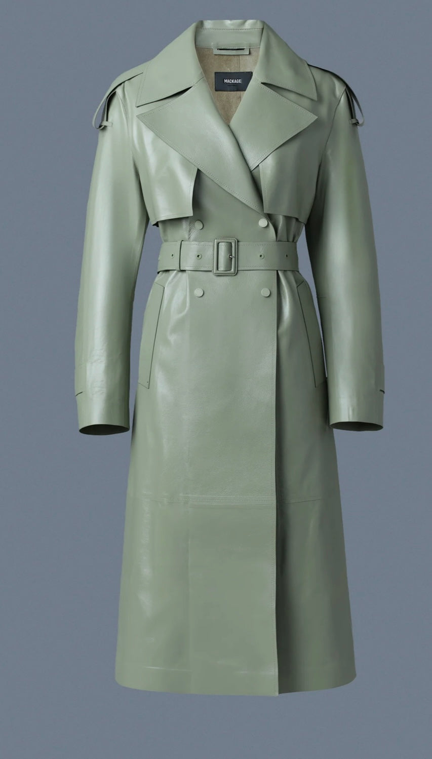 MACKAGE leather trench coat