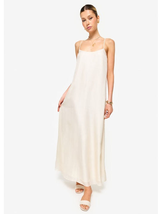 CAMI LUZ METALLIC SILK DRESS