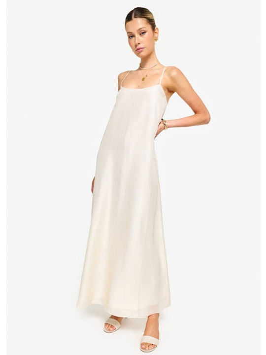 CAMI LUZ METALLIC SILK DRESS