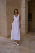Load image into Gallery viewer, ATM WHITE MAXI DRESS
