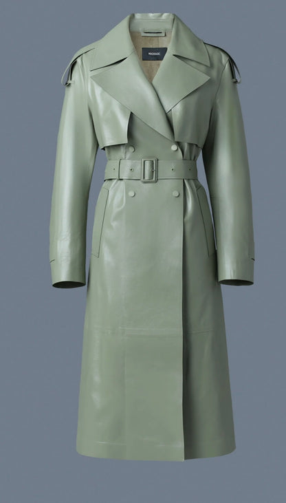 MACKAGE leather trench coat