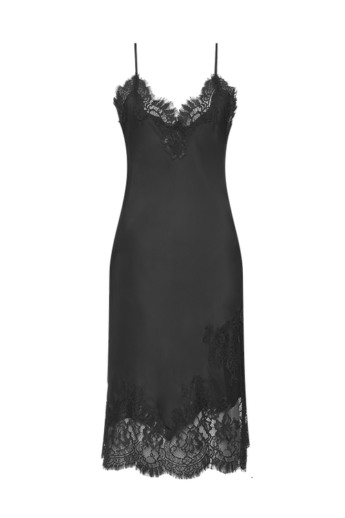 Gold Hawk Grace Lace Silk Dress