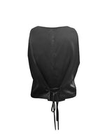 Load image into Gallery viewer, Gold Hawk Silk Button Front Vest

