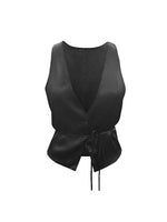 Load image into Gallery viewer, Gold Hawk Silk Button Front Vest
