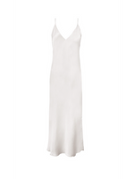 Load image into Gallery viewer, Gold Hawk Silk Bias Maxi Dress
