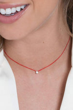 Load image into Gallery viewer, RedLine illusion necklace red
