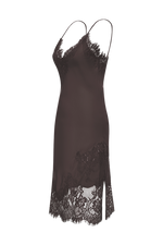 Load image into Gallery viewer, Gold Hawk Grace Lace Silk Dress
