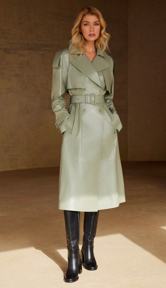 MACKAGE leather trench coat