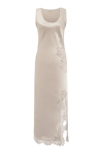 Load image into Gallery viewer, Gold Hawk Cara Luna Sleeveless Bias Dress
