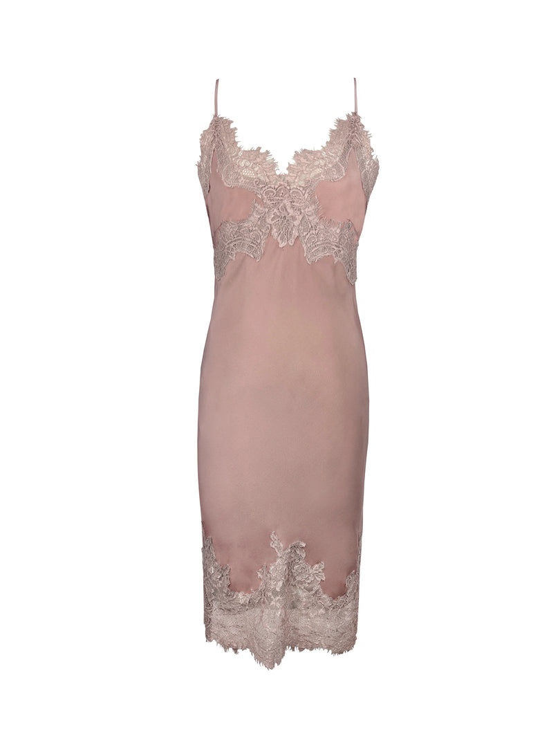 Gold Hawk Eva Coco Slip Mid-Length Dress