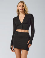 Load image into Gallery viewer, HEROINE SPORT HENLEY RIB CARDIGAN
