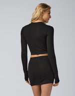 Load image into Gallery viewer, HEROINE SPORT HENLEY RIB CARDIGAN
