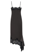 Load image into Gallery viewer, Gold Hawk Emma Sheer Bottom Slip Dress

