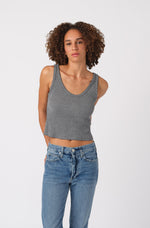 Load image into Gallery viewer, AMO CROP RIB TANKE
