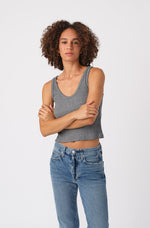Load image into Gallery viewer, AMO CROP RIB TANKE

