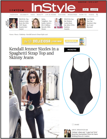ONLY HEARTS SECOND SKINS LOW BACK THONG BODYSUIT