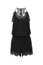 Load image into Gallery viewer, Gold Hawk Coco Lace Romper
