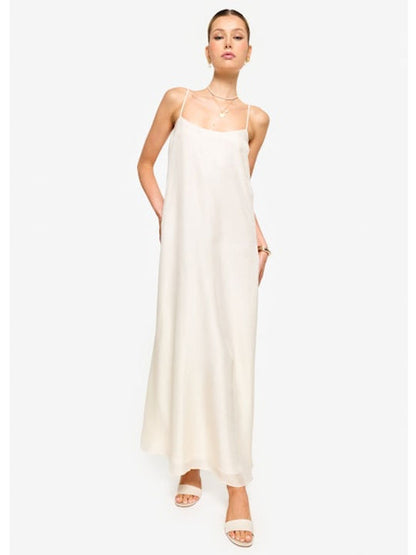 CAMI LUZ METALLIC SILK DRESS