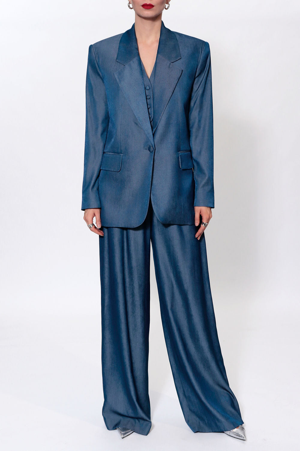 AGGI Ophelie  Denim Navy Blue Pants