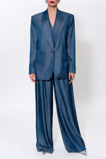 Load image into Gallery viewer, AGGI Ophelie  Denim Navy Blue Pants
