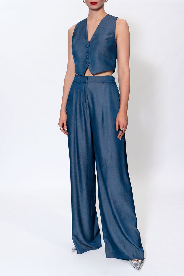 AGGI Ophelie  Denim Navy Blue Pants
