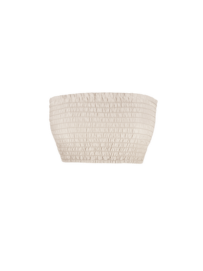 Gold Hawk Ciara Silk Smocking Bandeau