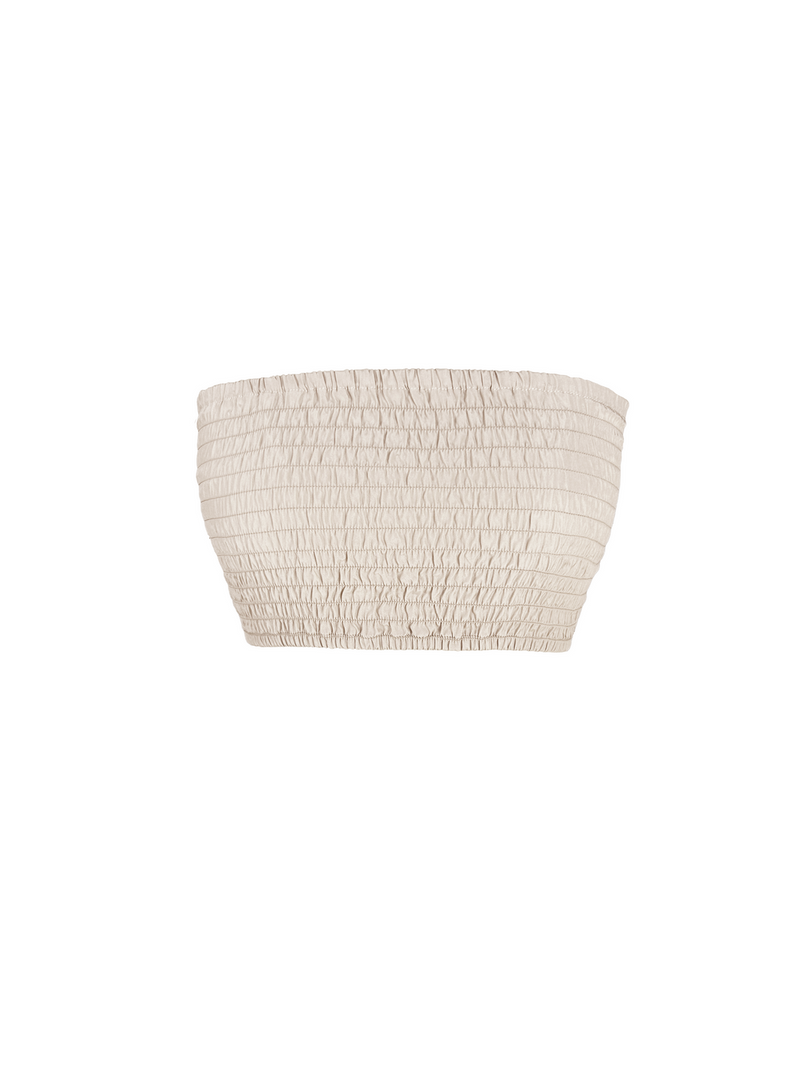 Gold Hawk Ciara Silk Smocking Bandeau