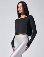 Load image into Gallery viewer, HEROINE SPORT L/S Boat Neck Top
