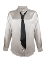 Load image into Gallery viewer, Gold Hawk Loose Silk Button Shirt
