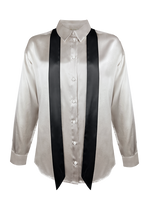 Load image into Gallery viewer, Gold Hawk Loose Silk Button Shirt
