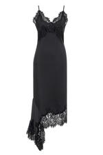 Load image into Gallery viewer, Gold Hawk Emma Sheer Bottom Slip Dress
