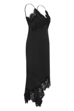 Load image into Gallery viewer, Gold Hawk Emma Sheer Bottom Slip Dress
